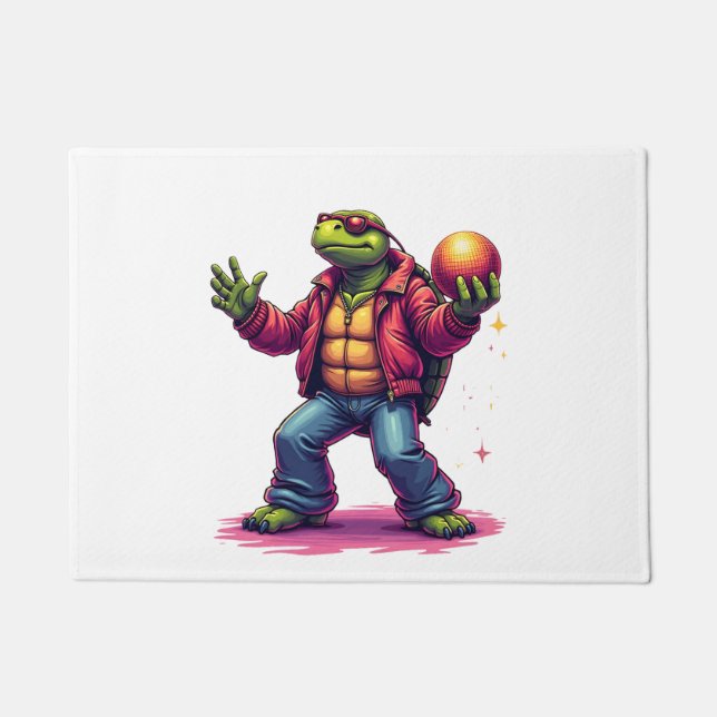 Paillasson Aesthetic Turtle Disco T-Shirt (Devant)