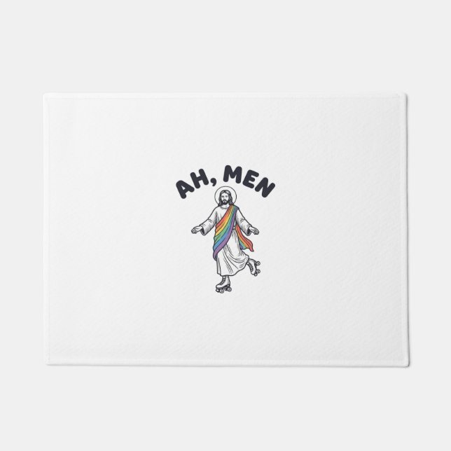 Paillasson Ah Men Roller Skating Foi Vector Design_1 (Devant)