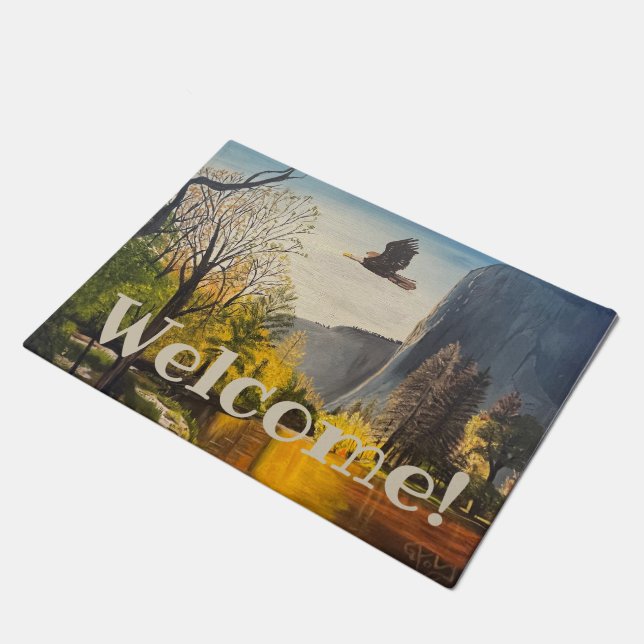 Paillasson Aigle dans le parc national de Yosemite, par Gary  (Incliné)