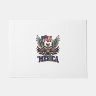 Paillasson Aigle Patriotique Merica Vintage Vector Design de