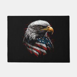 Paillasson Aigle Patriotique USA Drapeau Américain 4 Juillet