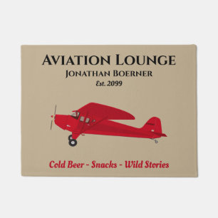 Paillasson Airplane Lounge Pub Man Cave Door Mats Rugs