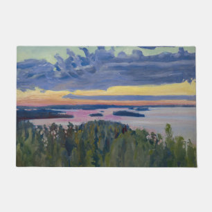 Paillasson Akseli Gallen-Kallela - Vue sur un lac au coucher