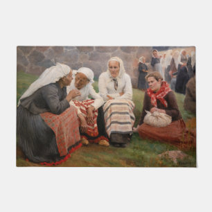 Paillasson Albert Edelfeel - Femmes à l'extérieur de l'église