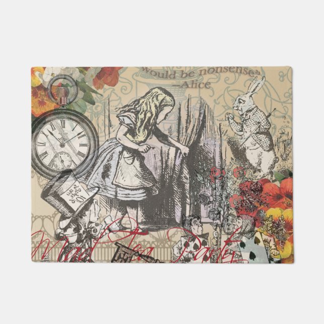 Paillasson Alice Aventures Merveilleterre Rideau Classique Ar (Devant)
