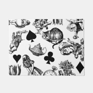 Paillasson Alice White Rabbit Wonderland Classic