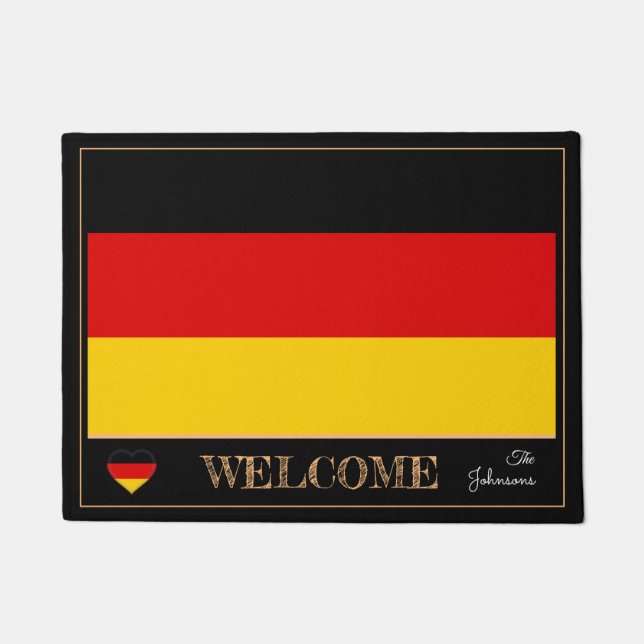 Paillasson Allemagne et Allemagne Flag house matelas / sports (Devant)
