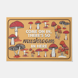 Paillasson Allez, il y a tellement de champignons ici