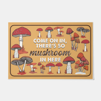 Paillasson Allez, il y a tellement de champignons ici