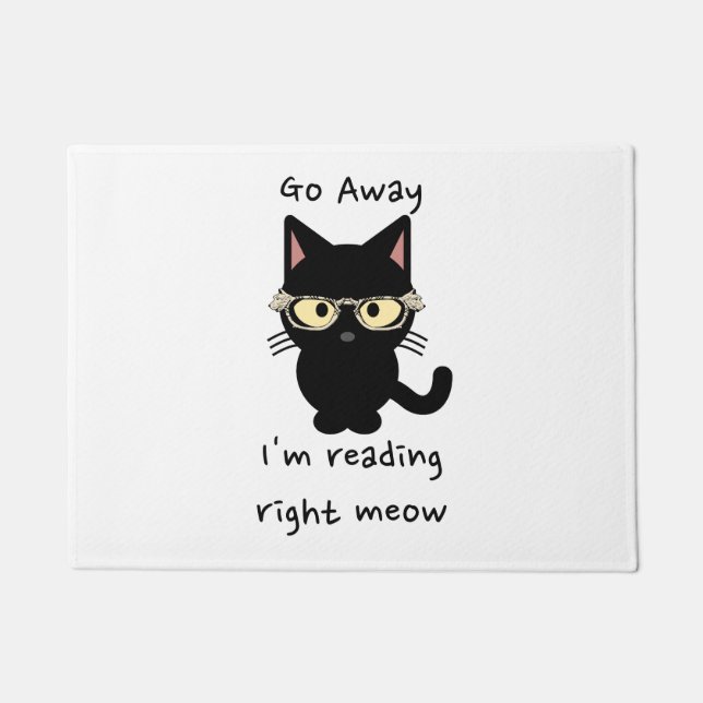 Paillasson Allez, je lis juste MEOW (Devant)