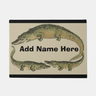 Paillasson Alligators ajouter un nom ou une adresse