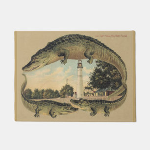 Paillasson Alligators et phare, accueil,