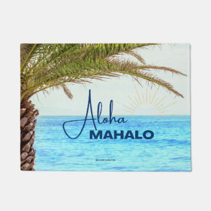 PAILLASSON ALOHA MAHALO - TROPICAL HAWAII DOORMAT - PORTE MAT