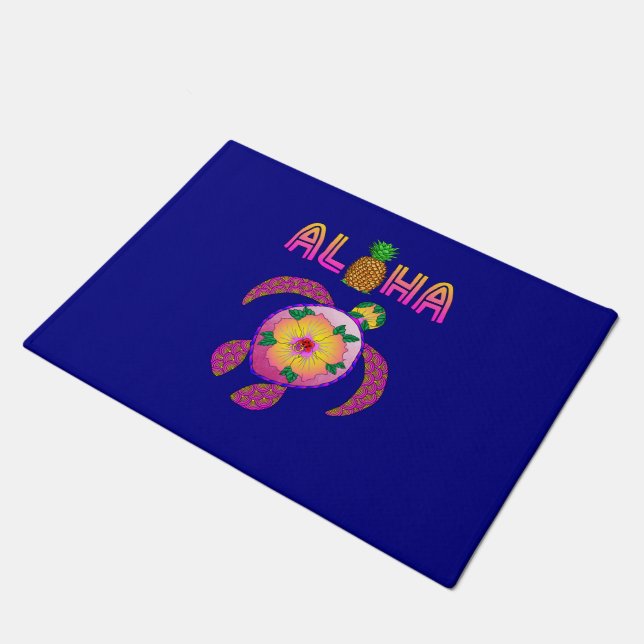 Paillasson Aloha tortue hawaïenne de Honu (Incliné)