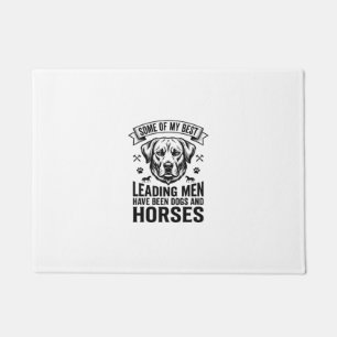 Paillasson Amateur de chien cheval vintage conception hommes 