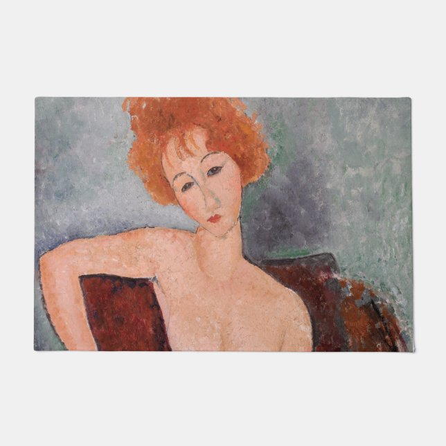 Paillasson Amedeo Modigliani - Robe de soirée pour filles rou (Devant)