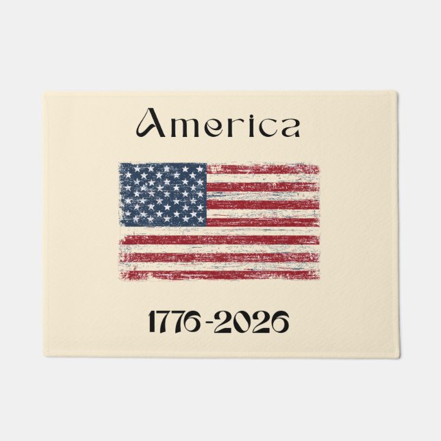 Paillasson America Flag 1776 to 2026 USA 250th Anniversary  (Devant)