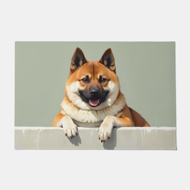 Paillasson American Akita Dog Doormat Art (Devant)