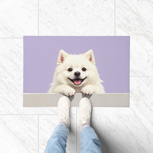 Paillasson American Eskimo Dog Doormat Art (Intérieur)