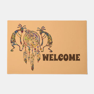 Paillasson Amérindien Kokopelli Whale Dreamcatcher 2