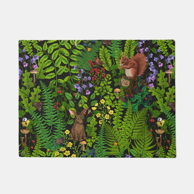 Paillasson Amimies et plantes des bois (Devant)