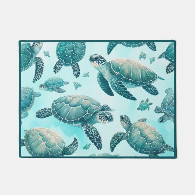 Paillasson Amis Tortues Marines (Devant)