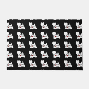 Paillasson Amour des montagnes occidental de Terrier (Westie)