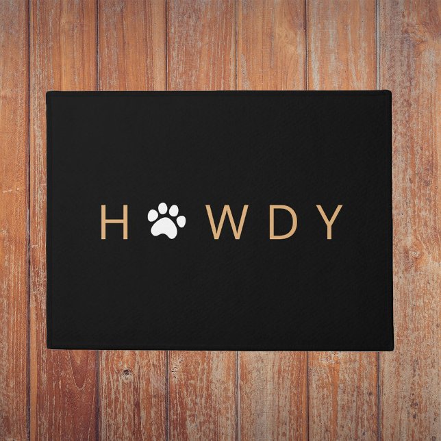 Paillasson Amoureux des chiens Bienvenue Howdy Doormat (Créateur téléchargé)