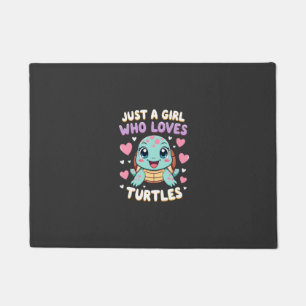 Paillasson Amoureux des tortues reptiles marins Juste une fil