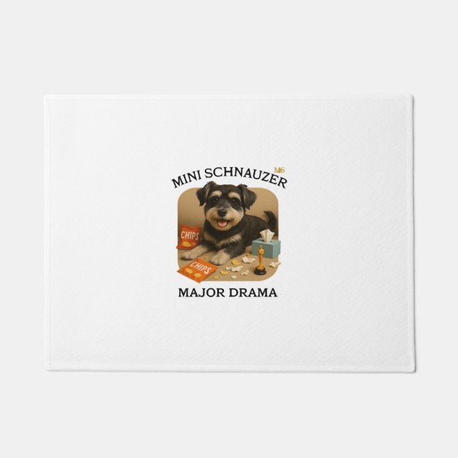 Paillasson Amoureux du Mini Schnauzer  (Devant)