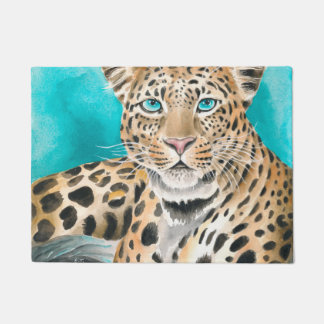 Paillasson Amur Leopard Aquarelle Art