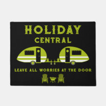 Amusant front britannique de caravane