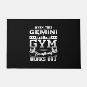 Paillasson Amusant Gemini Gym Conception d'entraînement