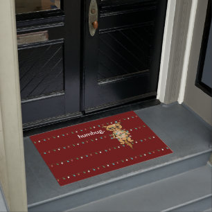Paillasson Amusant Humbug Tangpy Xmas Cat Berry
