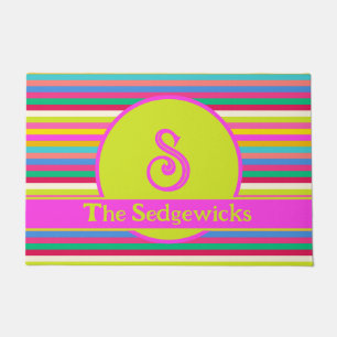 Paillasson Amusant Moderne Bright Stripes Multicolor Maximali