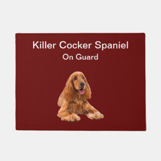 Paillasson Amusante Famille Cocker Espaniel Dog Thème