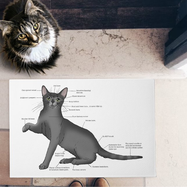 Paillasson Anatomie d'un chat (Créateur téléchargé)