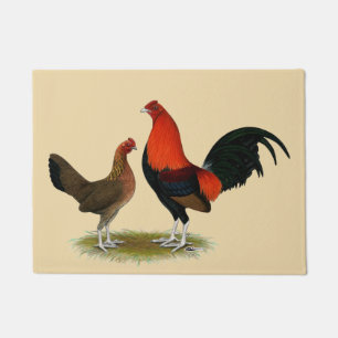 Paillasson Ancien jeu anglais Bantams : BB Red Pair