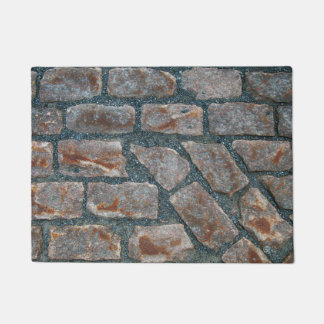 Paillasson Ancienne Promenade En Brique Rouge Dans Le Vieux-M