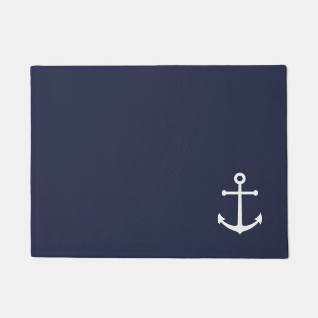 Paillasson Ancre bleue marine (Devant)