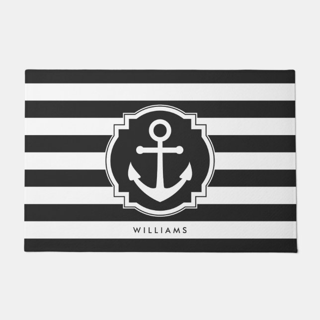Paillasson Ancre et bandes (Devant)