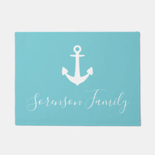 Paillasson Ancre maritime de nom de famille