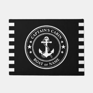 Paillasson Ancre nautique Nom du bateau Cabine du capitaine N