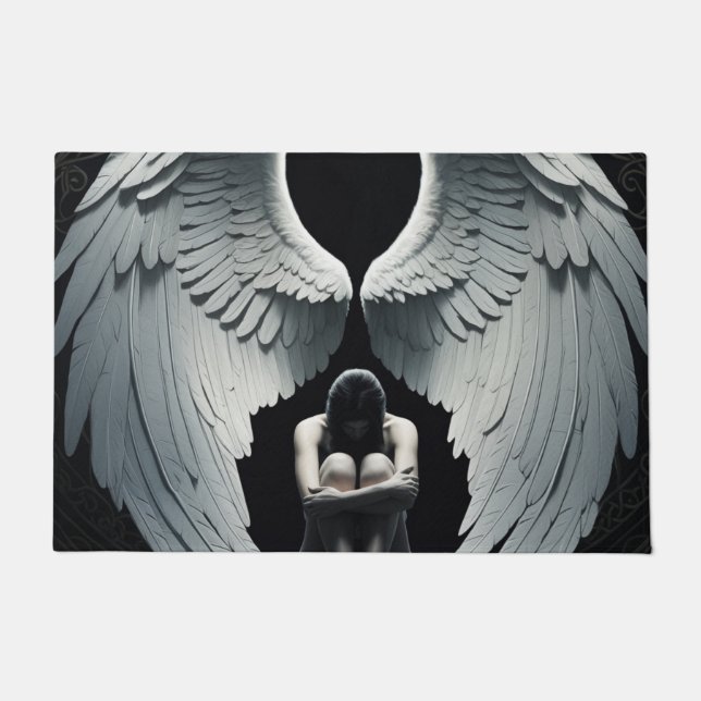 Paillasson Ange avec de grandes ailes  (Devant)