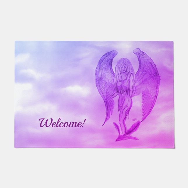 Paillasson Angel en style tatouage (Devant)