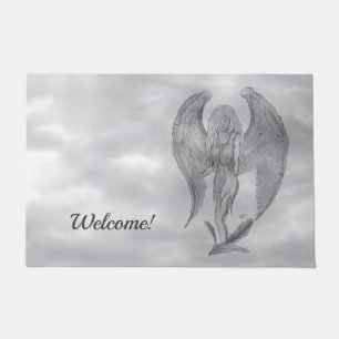 Paillasson Angel en style tatouage