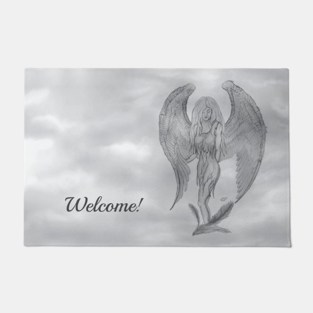 Paillasson Angel en style tatouage (Devant)