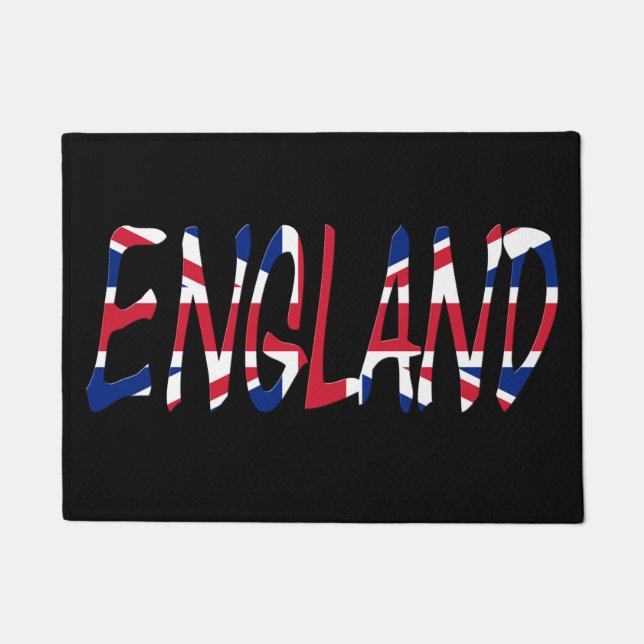 Paillasson Angleterre superposée sur le dmt drapeau Union Jac (Devant)