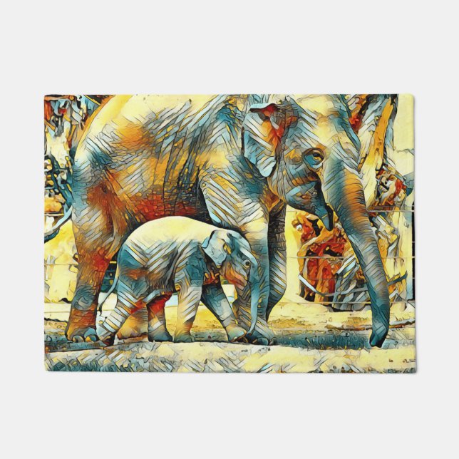 Paillasson AnimalArt_Elephant_002 (Devant)