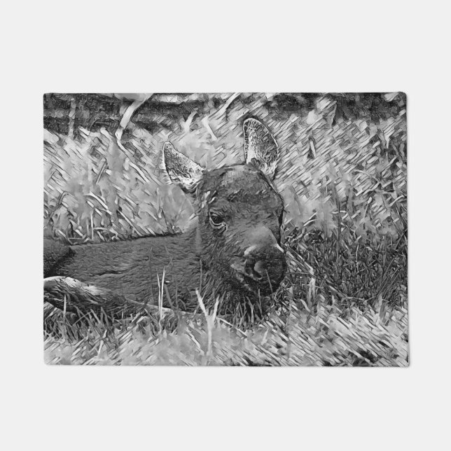 Paillasson AnimalArtBW_Moose_001 (Devant)